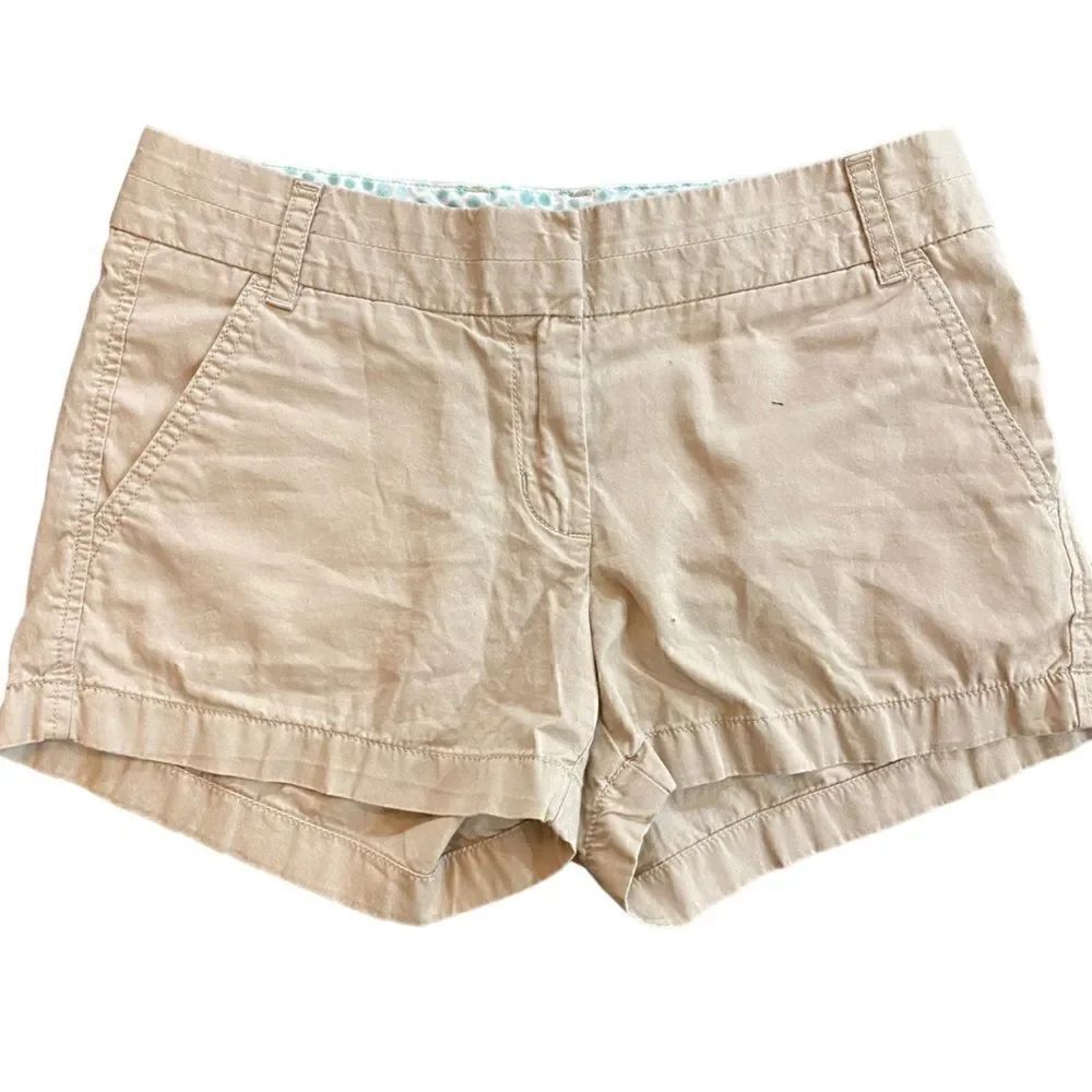 J. crew chino broken in shorts size 2 100% cotton